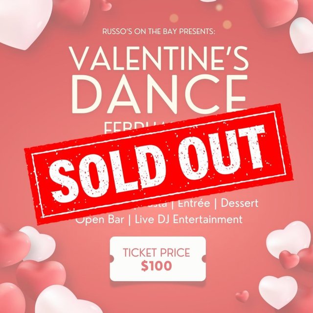 ✨ SOLD OUT! ✨
Our Valentine’s Day Dinner Dance on 
